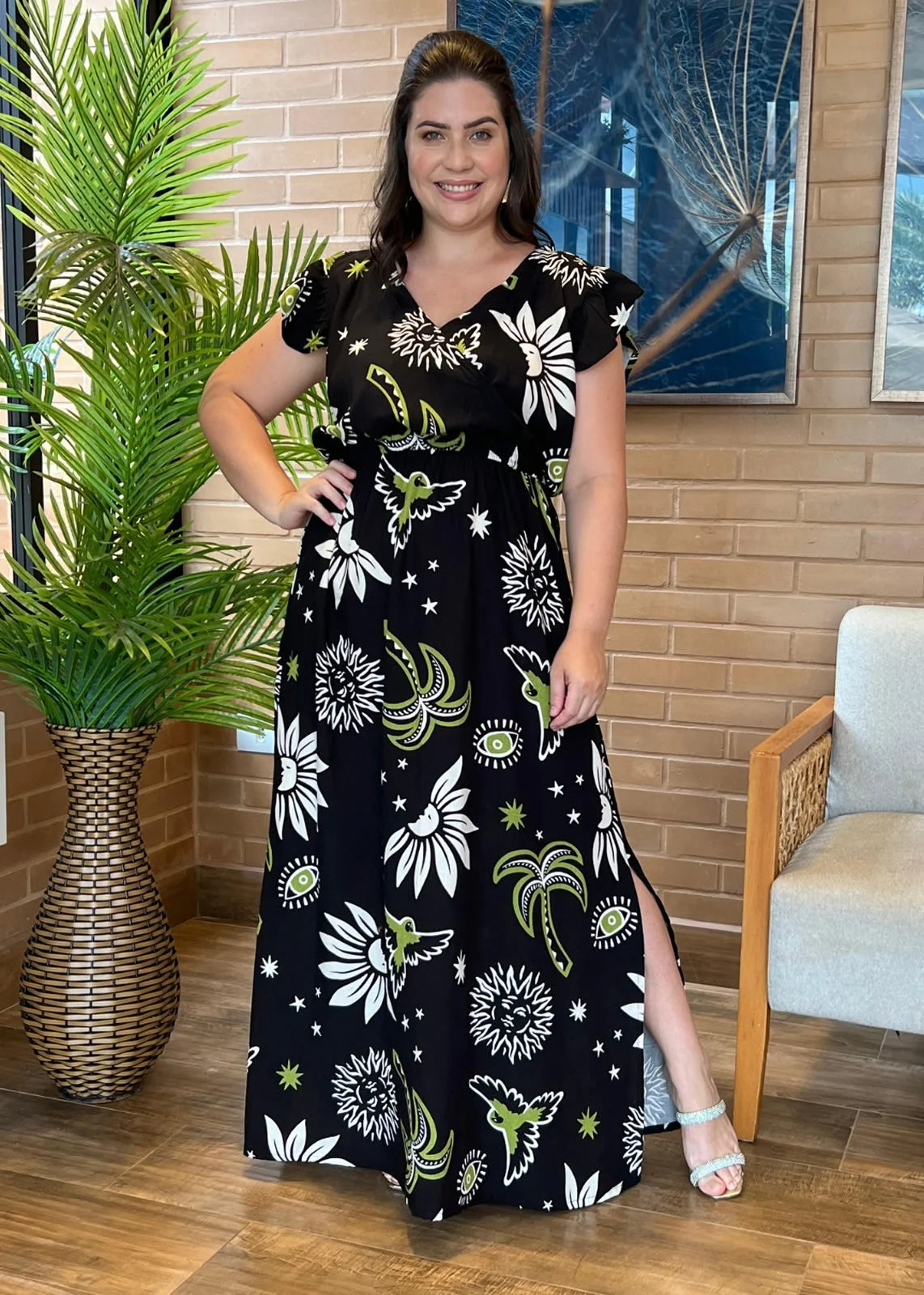 Vestido Longo Barbara Plus Size