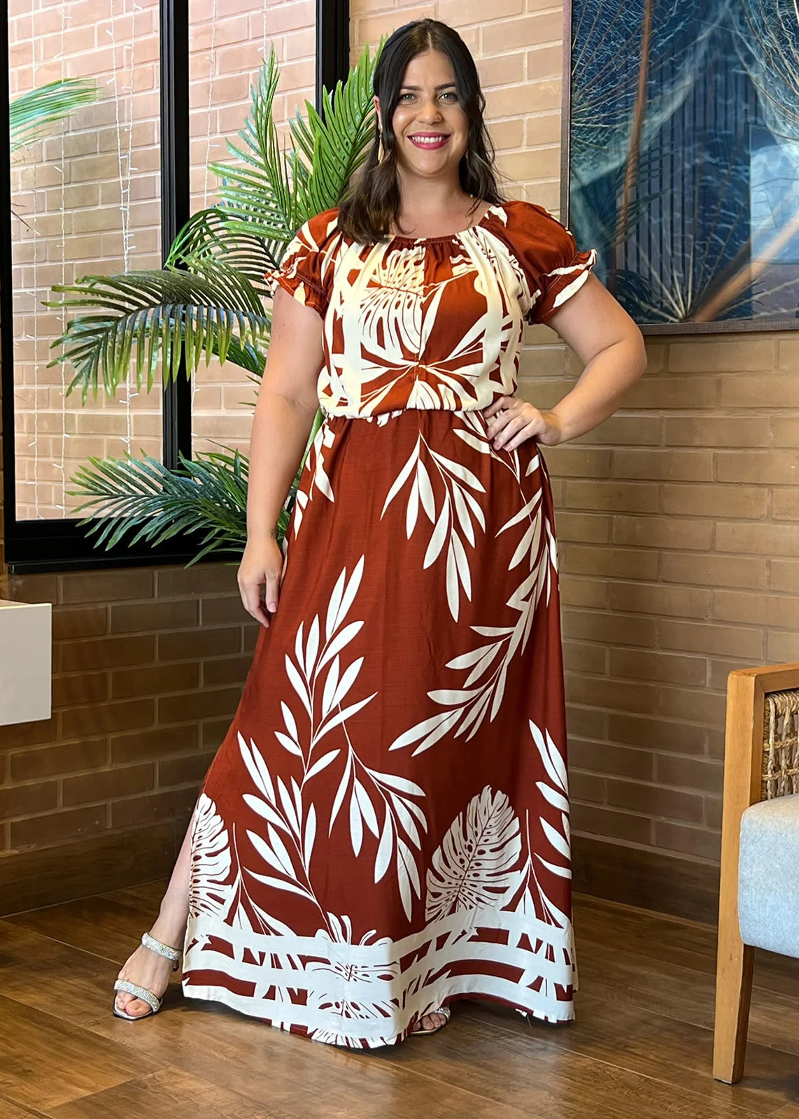 Vestido Longo Vitória Plus Size