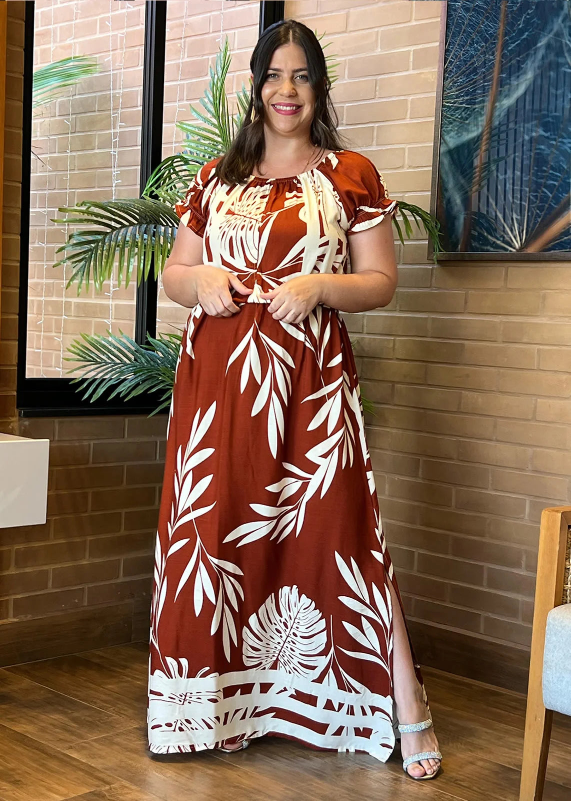 Vestido Longo Vitória Plus Size