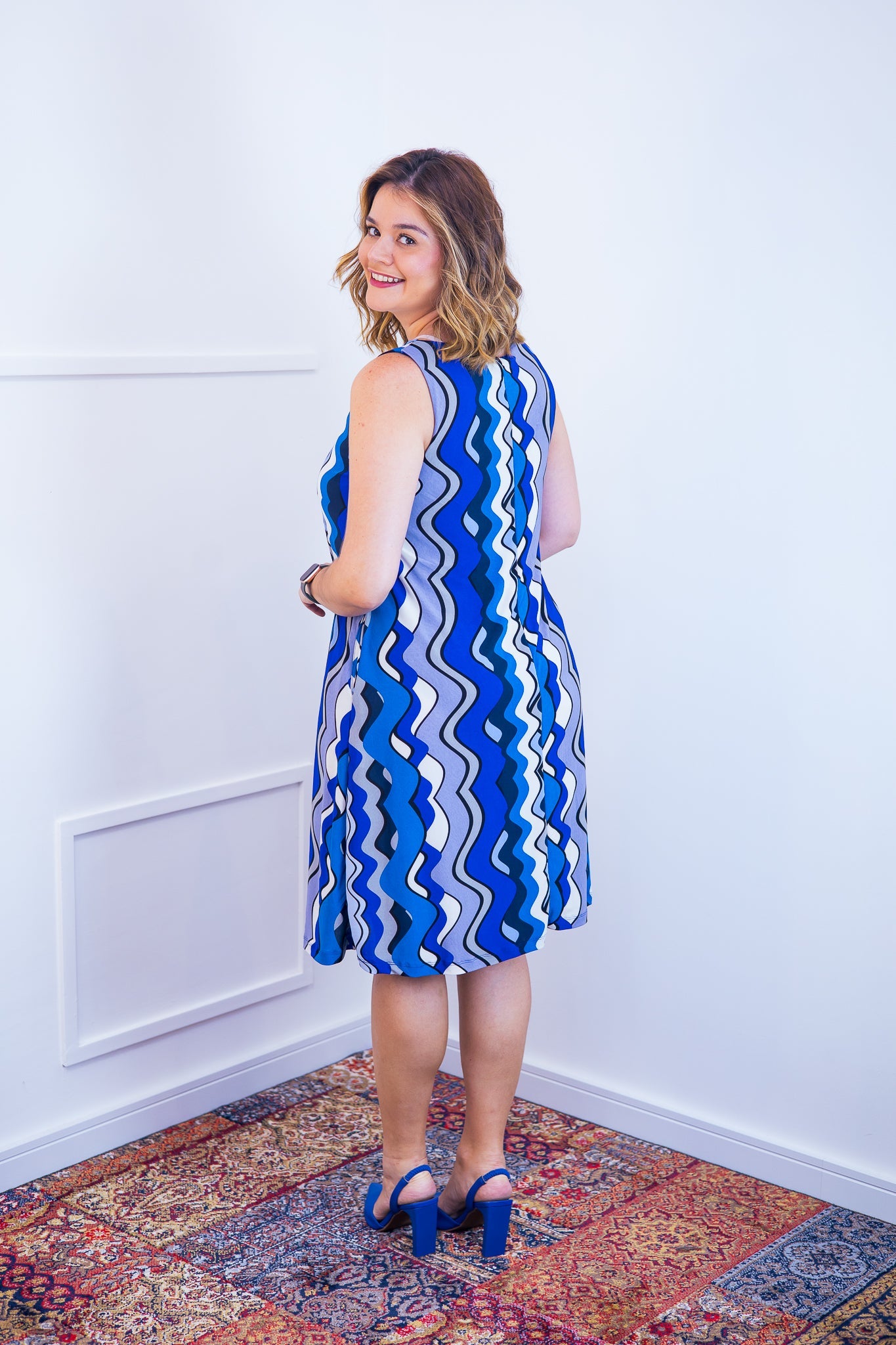 Vestido Malha Fria Regata Midi Sofia