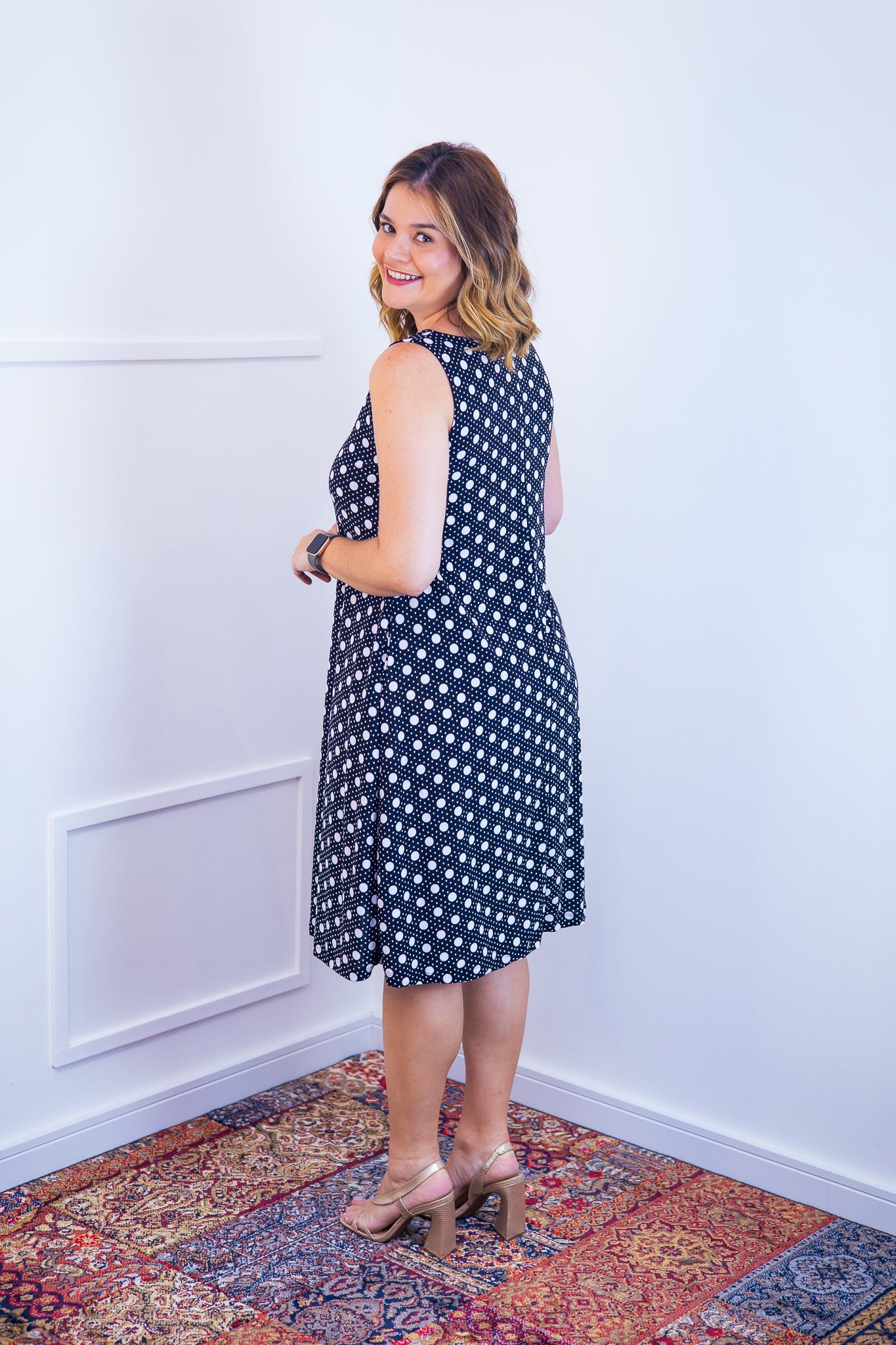 Vestido Malha Fria Regata Midi Sofia