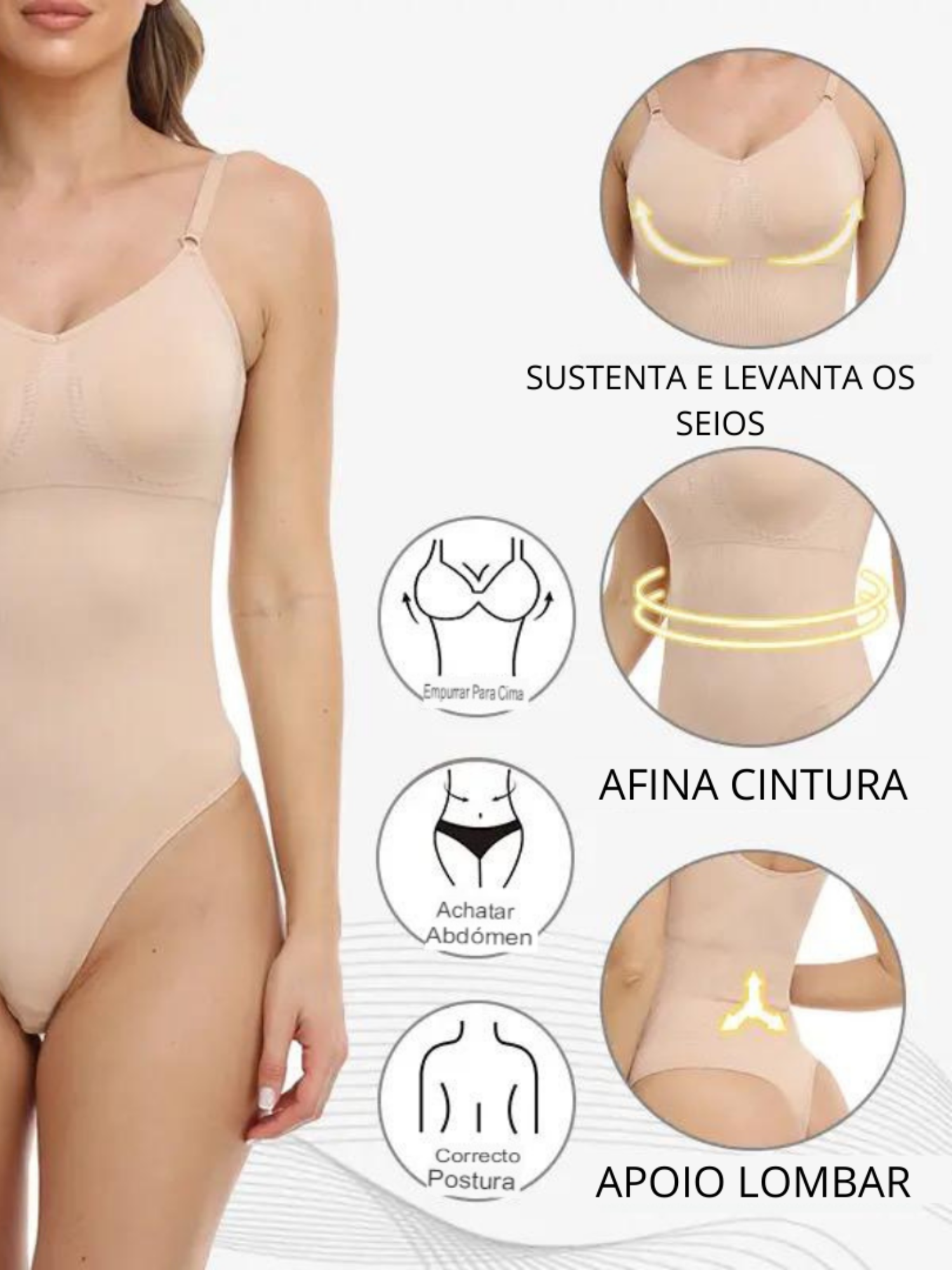 Body Modelador Modern Shape Slim (COMPRE 1 LEVE 2)