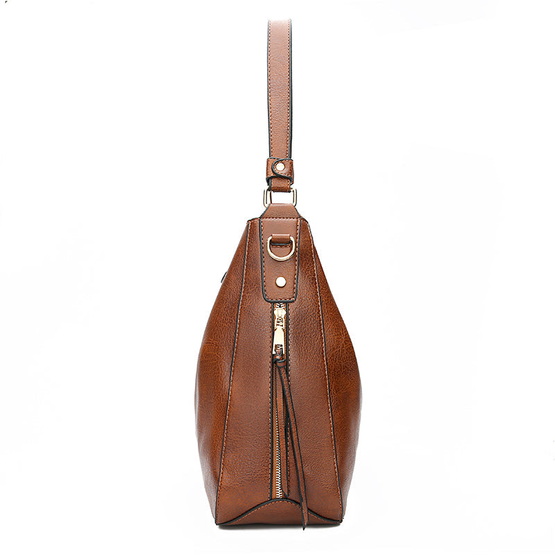 Bolsa Hobo Vintage de Couro Vários Compartimentos Qualidade Premium